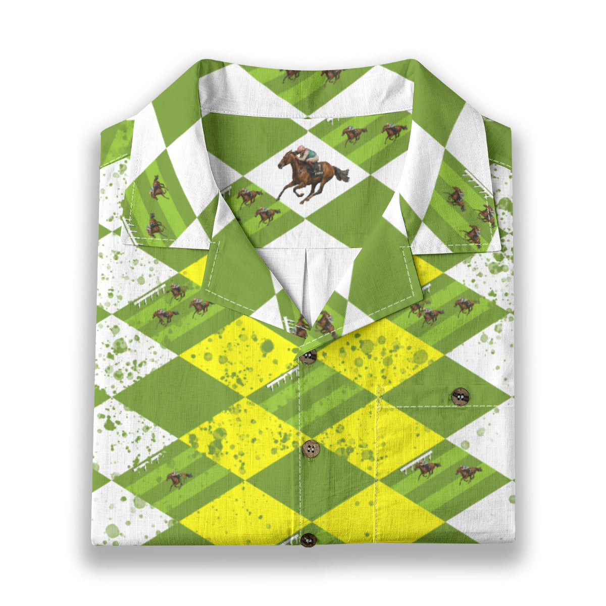 White & Yellow - Turf Club Shirt